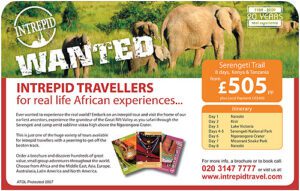 Press advert for Intrepid Traveller