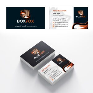 Business card design proposal for warehouse management company