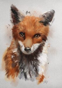 Digital Illustration of a fox